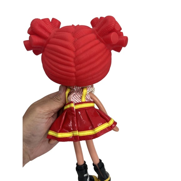 Lalaloopsy Ember Flicker Flame Full Size Doll Flame Red Hair Fire Fighter 05-04 - Picture 8 of 10